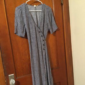 Gap polka dot wrap dress